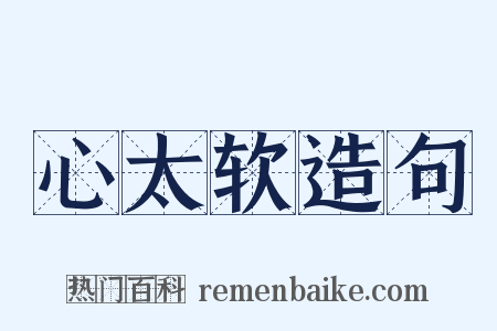 心太软造句是什么意思的图片